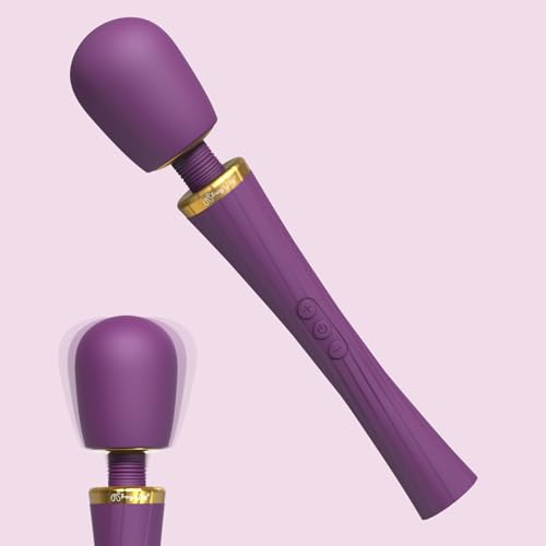 Tracy's Dog Wand Vibrator for Women, Adult Sex Toys with 5 Vibrations & 3 Speeds for Clitoral Nipple Stimulation, Magic Cordless Handheld Vibrating Massager for Couple Play Standard Imperial