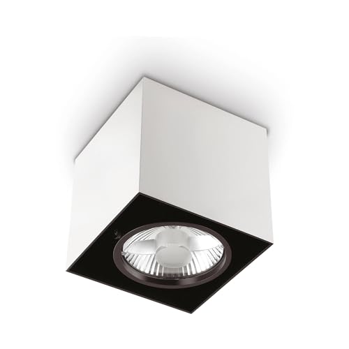 Plafonnier blanc MOOD 1 ampoule aux finitions soignées pour plafond moderne