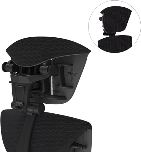 Embody Headrest Compatible with Herman Miller Embody Chair (Black Balance)