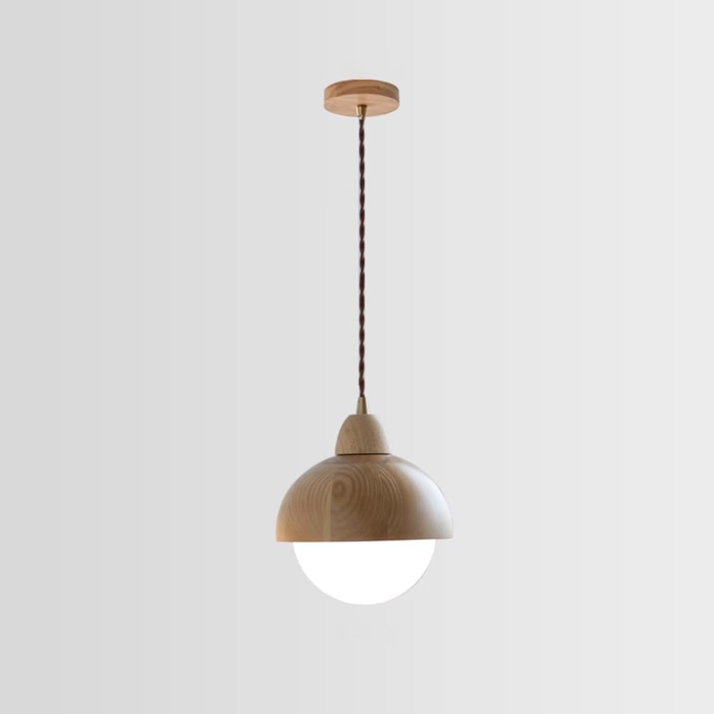 Suspension Nordique en Bois Anti-Éblouissement pour Chambre et Salon
