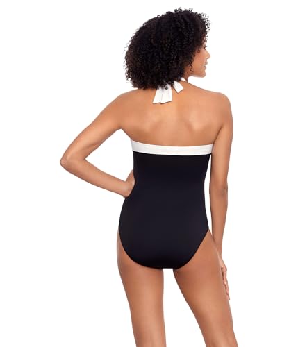 Lauren Ralph Lauren Bel Air Shirred Bandeau One-Piece2