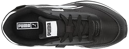 PUMA Puma Future Rider Twofold Sneaker White-Black, 1 US Unisex Little Kid