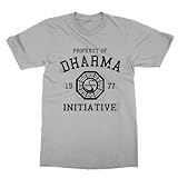 Property of Dharma Initiative T-Shirt (Grey, 2X-Large)