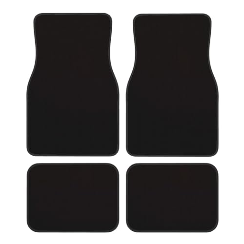 Alfombrillas universales para coche juego de 4 piezas negras delanteras y traseras para SUV y camión