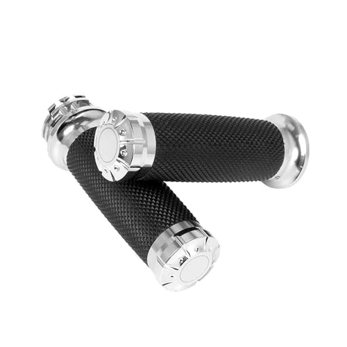 Poignées moto en caoutchouc CNC 1.25" pour Sportster 883 Touring Dyna Softail