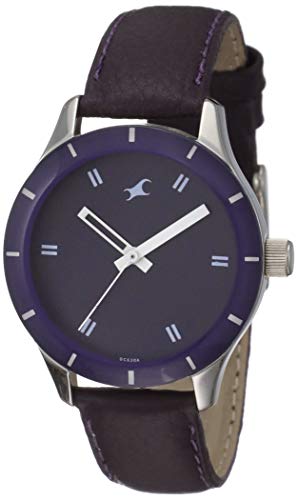 Fastrack Leather Monochrome Analog Purple Dial Womens Watch -Nm6078Sl05 / Nl6078Sl05, Band Color:Purple (B00GN9Q7K4) Amazon Price History, Amazon Price Tracker
