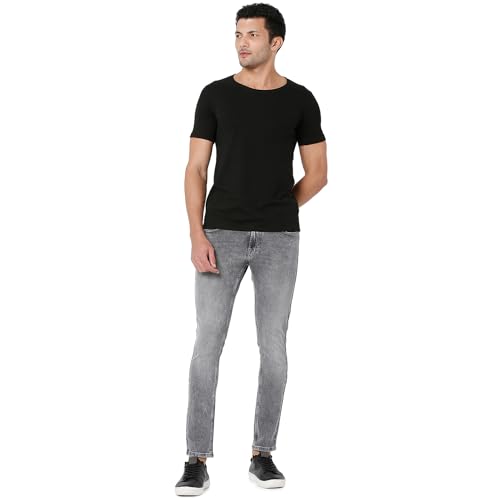 Image of Spykar Men's Mid Rise Super Skinny Jeans