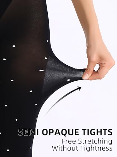 Women's 80 Denier Semi Opaque Tights High Waist Soft Solid Color Footed Pantyhose3