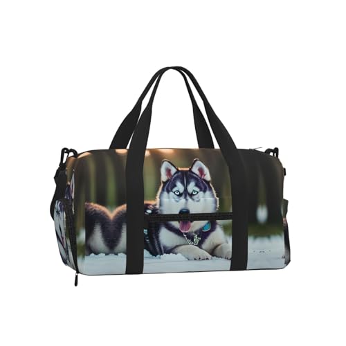 Bolsa de equipaje de mano para deporte con diseño original de Husky