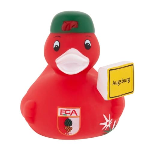 FC Augsburg FCA Badeente in 9 x 9,5 x 7,5cm
