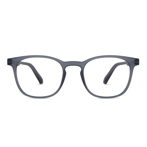 Image of Premium Zero Power Blue Cut With Photochromic Lens | Anti Glare and UV Protection Full Frame Navigator Unisex Spectacles Glasses