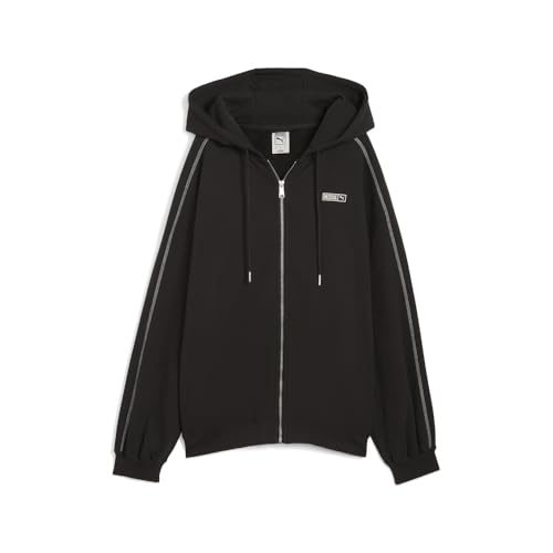 PUMA Womens Rose X T7 Oversized Hoodie Athletic Outerwear Casual