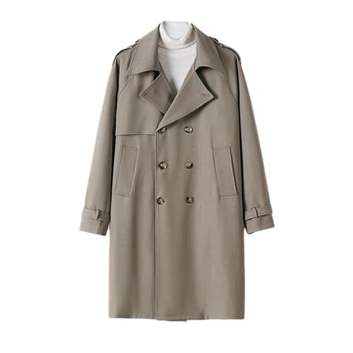 Gabardina coreana hombre olvida el frío de entretiempo con estilo largo