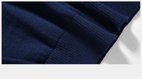 Cotton Sweater Men Long Sleeve Pullovers Outwear Man V Neck Sweaters Fashion Loose Fit Knitting Pullovers 5