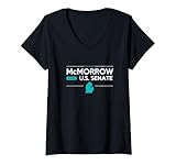 Womens Mallory McMorrow for U.S. Senate Michigan 2026 V-Neck T-Shirt