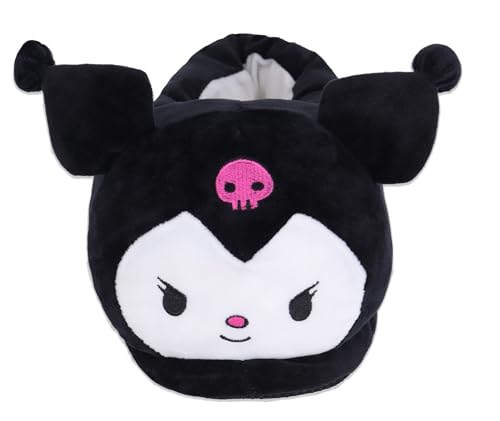 Cartoon Fuzzy Slippers House Closed Toe Open Back Foam Slippers with Rubber Sole for Women Man One Size3