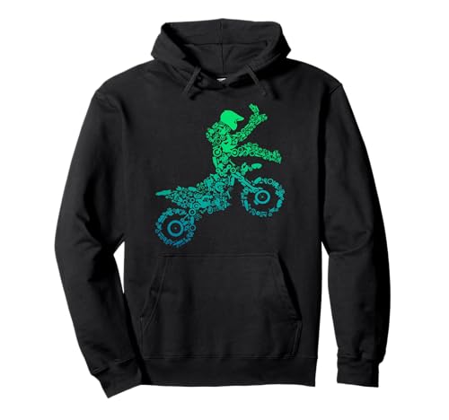 Motocross Enduro Bike Dirt Biker Off Road Motocicleta Vintage Sudadera con Capucha