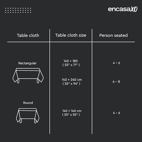 Couverture de coton imprimée de 4.6 ft pour table à manger 4 places - 8