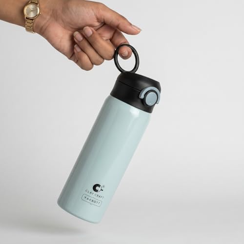 Image of CLAY CRAFT VACBOTT Sonic Pro Double Wall|18 Hours Hot and 24 Hours Cold Water Bottle Vacuum Insulated Flask Bottle|550ml, 1Pcs, Bottle for Home, Office|BPA-Free|BIS Certified|1Year Limited Warranty