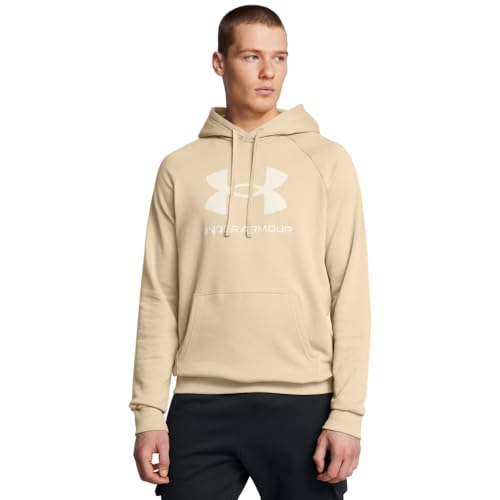 Under Armour Men's Rival Fleece Logo Hoodie, (299) City Khaki / / City Khaki, Large