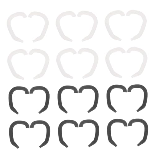 HAWILLOSCH 12組 イヤーフック コンパニオン イヤーパッチ 耳 イヤーフックアクセサリー 用イヤーガード フェイス エクステンダー、イヤーセーバー シリカゲル