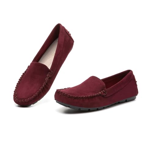 Image of Bernal Women's Non-Slip Penny Loafers - All-Day Comfort Flat Driving Shoes for Work Office & Casual Walking