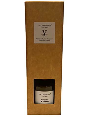 Vila Hermanos Patchouli and Vanilla Small Reed Diffuser 3.3 Fl Oz