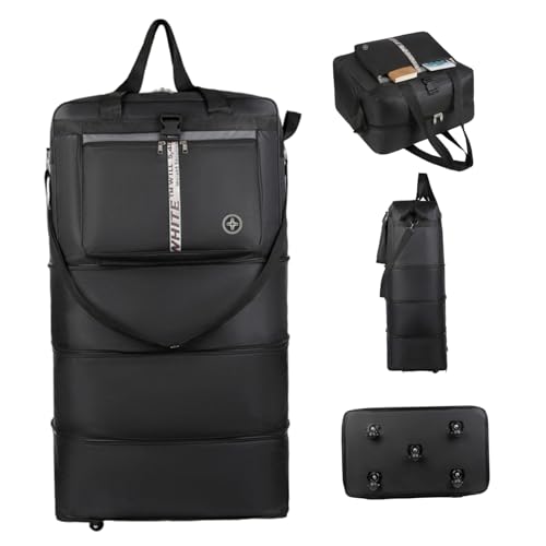 Grand bagage pliable imperméable avec roulettes pour homme et femme