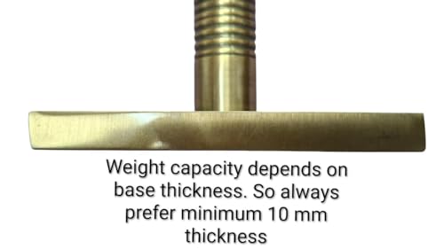 Image of Strong Sturdy Heavy Duty HI-Grade Quality Bearing Ceiling KADA Swing, Patio Antique Finish Brass 25MM Rod with Weight Capacity of 1000KG, (Pack of 2PCS) (14 INCH Antique Finish Bearing KADA)