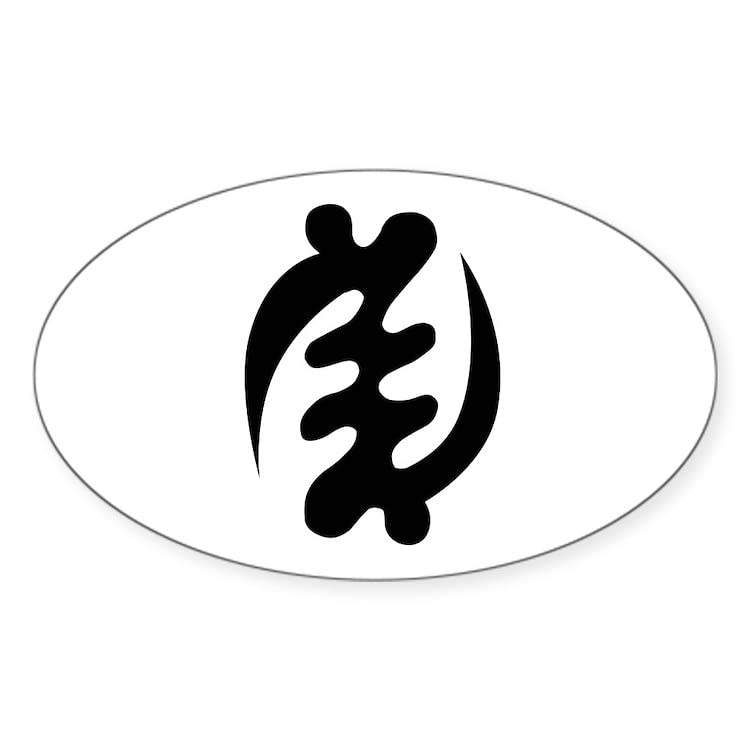 CafePress Gye Nyame Oval Sticker Oval Car Bumper Sticker