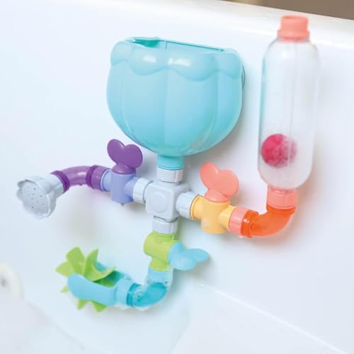 Nuby Wacky Waterworks – Bade-Spielzeug mit Saugnapf | Kognitives Wachstum für Kinder | Interaktives Wasserspielzeug | Spaßig und lehrreich | Ab 18 Monaten