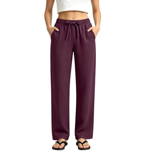 Womens Baggy Sweatpants Low Rise Wide Leg Lounge Pants With Pocket - image 2