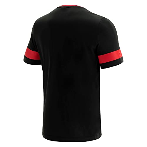 Macron welsh rugby 2021/22 black leisure t-shirt, Blue - Image 2