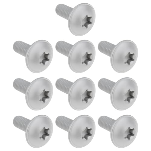 eMagTech 10 Tornillos TORX para Cerraduras de Puertas de Maletero N000000001476 Compatible con Mercedes Benz Y Compatible con Ford M6 X 16 Mm