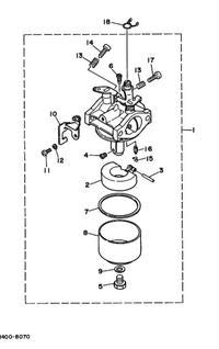 Amazon.co.jp: ヤマハ純正 発電機 キャブレター ASSY 1 対応：発電機
