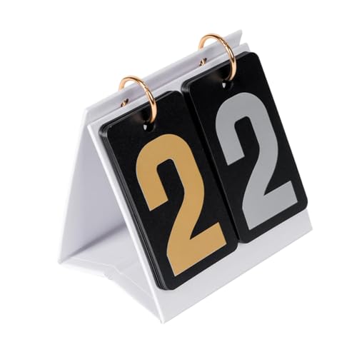 kowaku Flip Scoreboard Score Counter for Card Game Manual Score Flip Cards Lightweight Indoor Outdoor Desktop Game Score Flipper