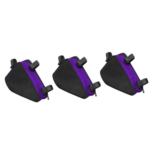 Sacoches de vélo légères BESPORTBLE lot de 3 sacoches de cadre compactes