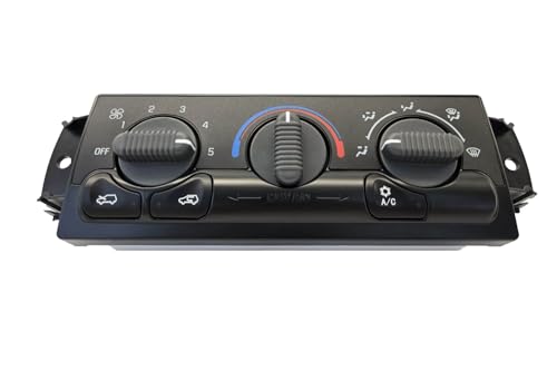 599-266 Front HVAC Climate Control Module Panel is Compatible with 1999-2002 Chevy Tahoe Avalanche Suburban Silverado and GMC Yukon Sierra A/C Heater Control Switch