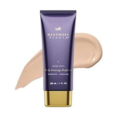 Westmore Beauty Body Coverage Perfector Waterproof Leg & Body Makeup/Bronzer For Women - Best Tattoo Cover Up Makeup & Tattoo Concealer - 7 Oz Light Radiance