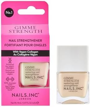 Nails.INC Gimme Strength Restoring Vegan Collagen Nail Treatment, 0.47 oz