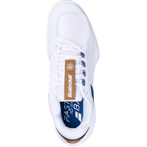 Babolat Men's Jet Tere 2 All Court Wimbledon Limited Edition Tennis Shoes (White/Blue Navy)4