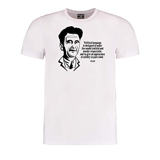 FatCuckoo - George Orwell, Politiskt språk är designat för att göra att lögner låter sanningsfullt.- Orwalliskt citat ungdom t-shirt