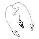 BDSMYEE Luxuriöse Nippelklemmen Kette mit Klitorisklemmen,verstellbarer BDSM Sexspielzeug für Damen Männer,Brust Stimulation Brustwarzenklemmen Schamlippenklemmen (silber)