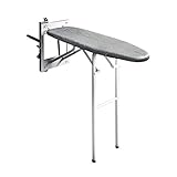  Tabla de Planchar Multifuncional para Montar en La Pared Tabla de Planchar Oculta Plegable con Rotación de 180 ° Amortiguación de Amortiguación Cubierta de Lona Transpirable Tabla de Planchar para E