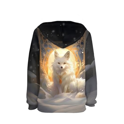 Image of GLUDEAR Teen Boys Girls Novelty Animal Galaxy Hoodies Sweatshirts Pullover