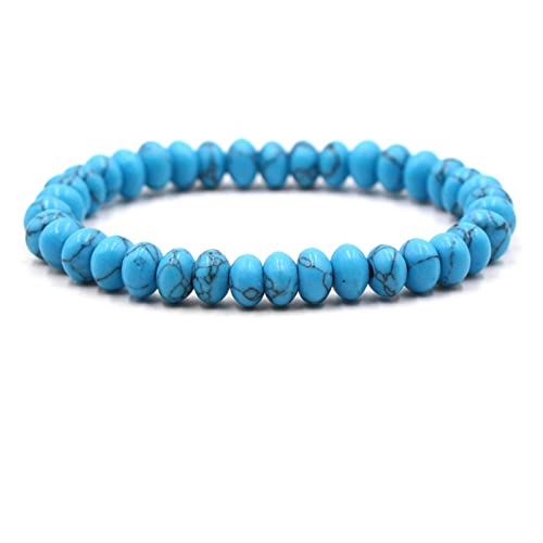 Bracelet de perles extensible 19 cm en agate WXKAGF - 2