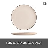 Zoom IMG-1 h pearl set 6 piatti Zoom IMG-1 h pearl set 6 piatti