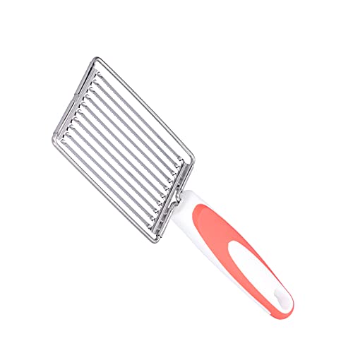 aqxreight Coltello per Affettare Frutta, Pomodoro, Prosciutto, Coltello da Pranzo in Acciaio Inossidabile, Manico Antiscivolo per Utensili da (ORANGE)