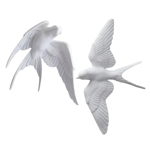 Hirondelles pour salon et décoration maison moderne | Sculptures murales légères