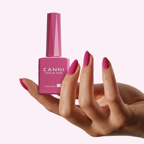 Image of CANNI Pastel Red Gel Nail Polish, 1Pcs Rose Mauve Red Gel Polish